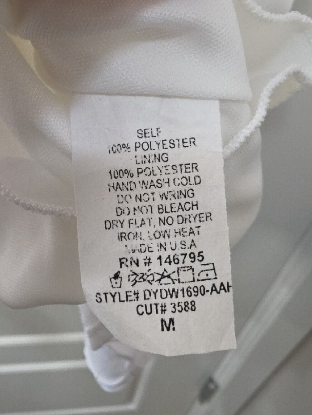 Altar'd State White Ruffle Faux Wrap Mini Dress - Medium - Picture 4 of 10